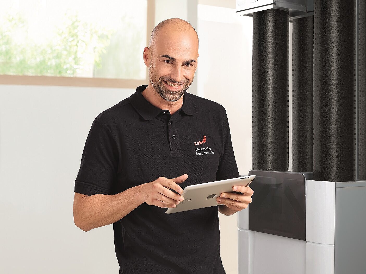 Dienstleister man arbeitet als Dienstleister und Weiterdenker