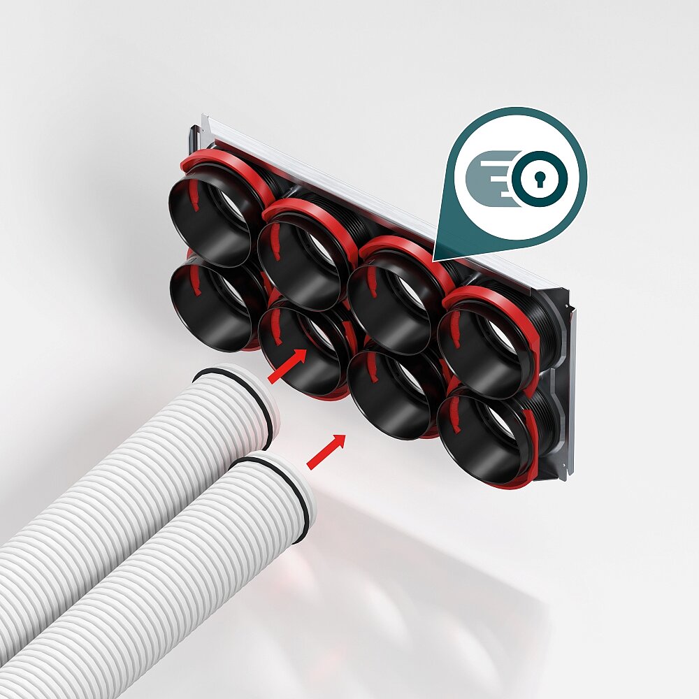 closeup of zehnder rapid lock