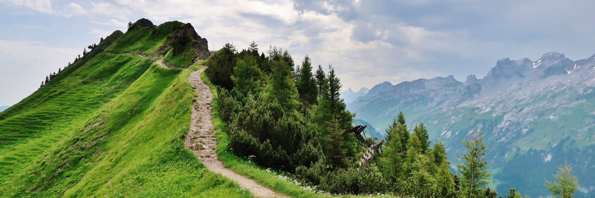 Mountain Trail, Peak, Sky